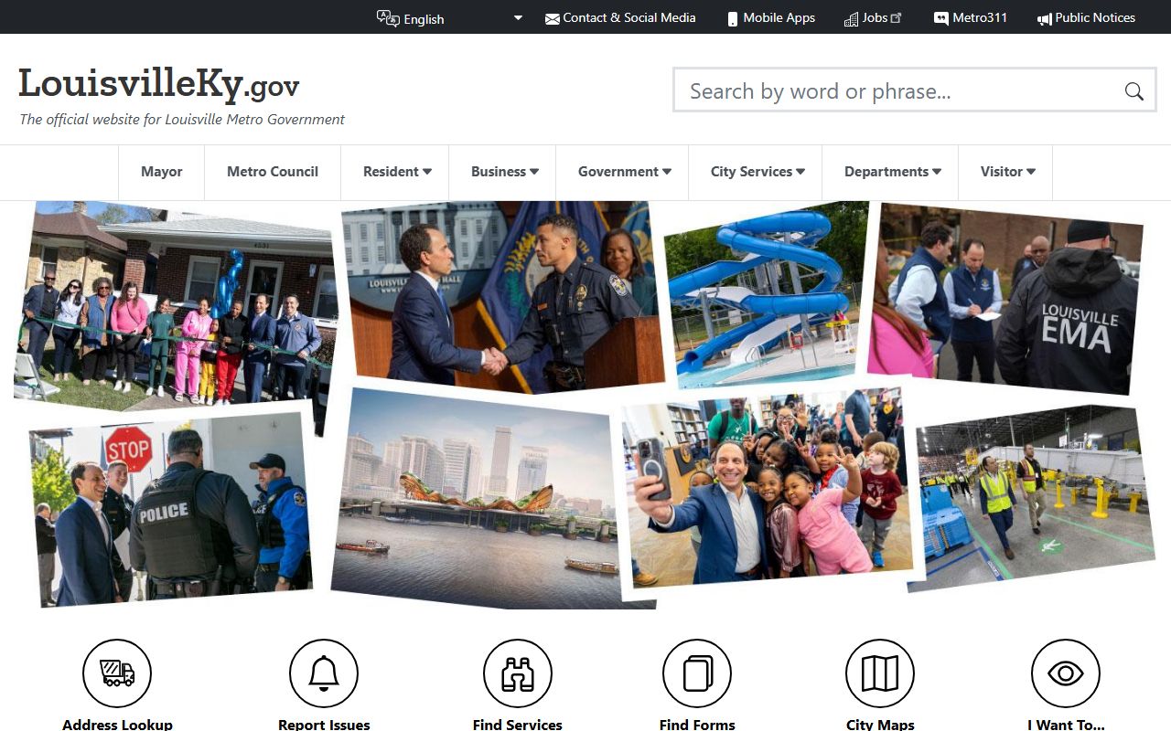 Louisville Metro Government and police records building for criminal court documents