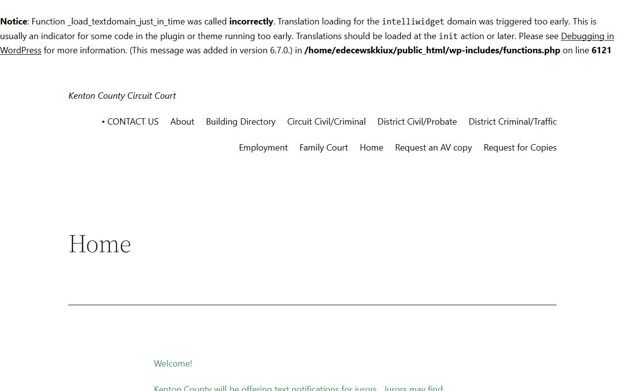 Kenton County Circuit Court Clerk website for criminal court records